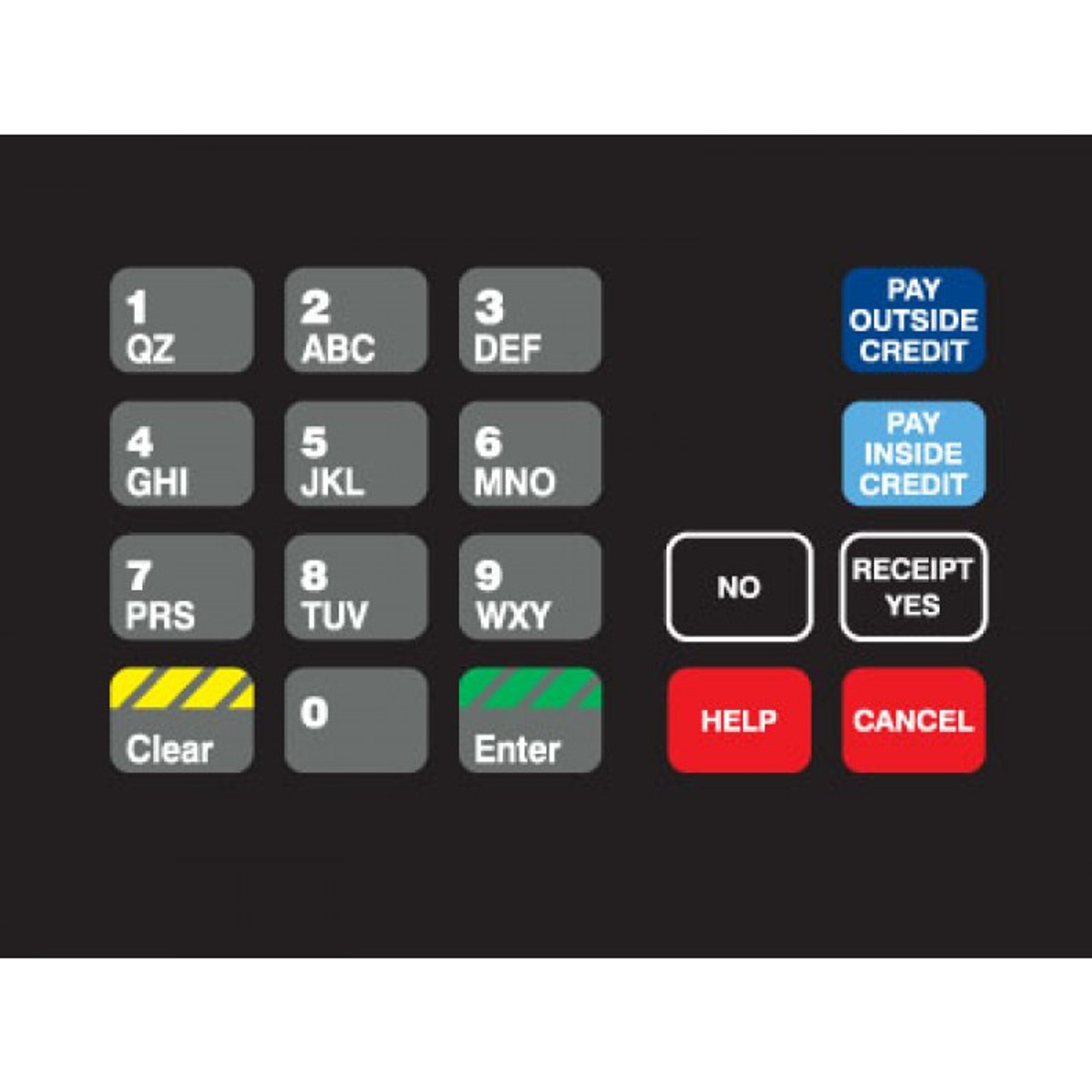 T18724-05NC - Crind Keypad Overlay