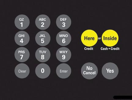 T18724-1017 - Amoco Crind Keypad Overlay
