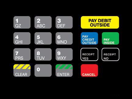 T18724-1074 - Racetrac Crind Keypad Overlay