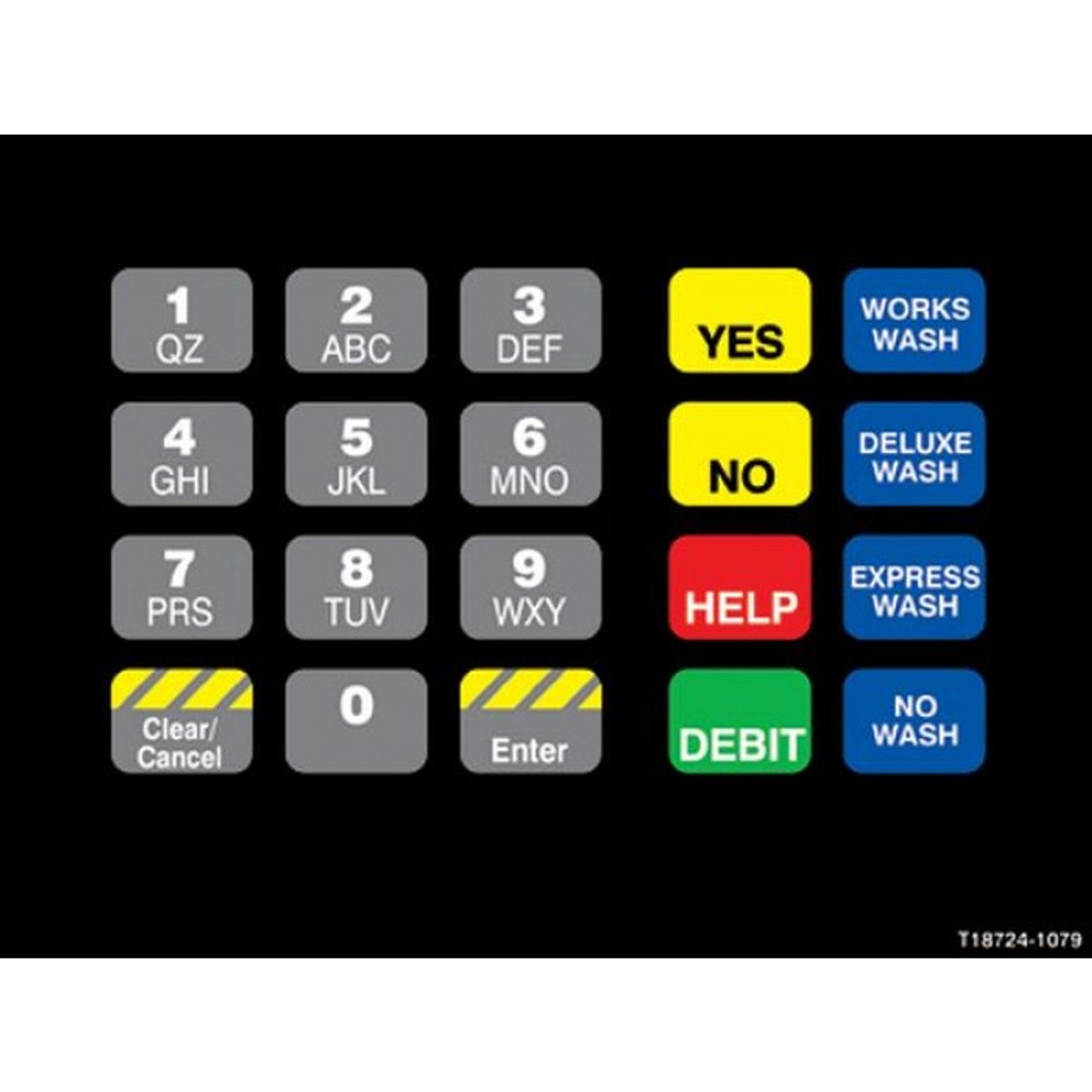 T18724-1079 - Conoco Crind Keypad Overlay