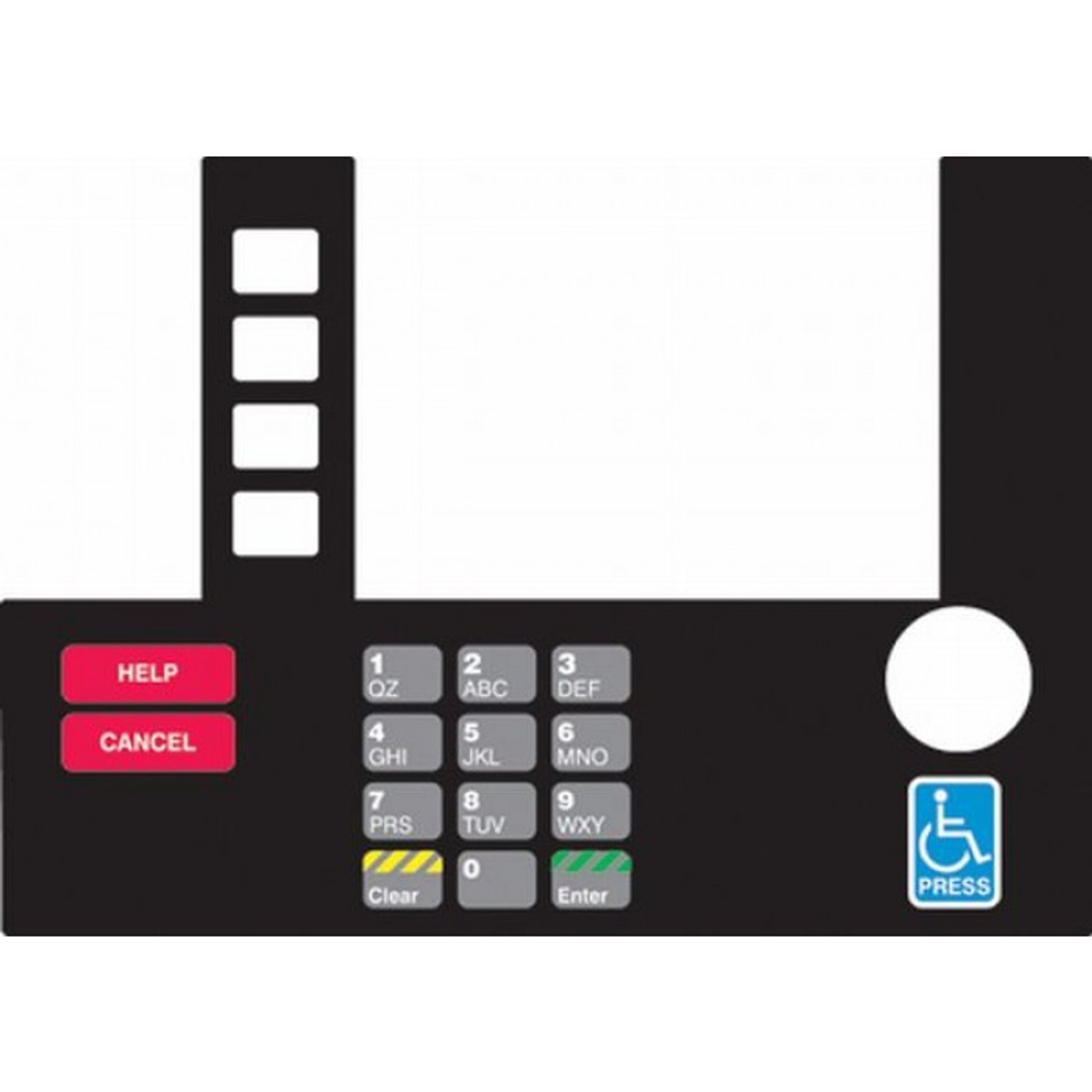 T50038-103A - Infoscreen Keypad Overlay Generic