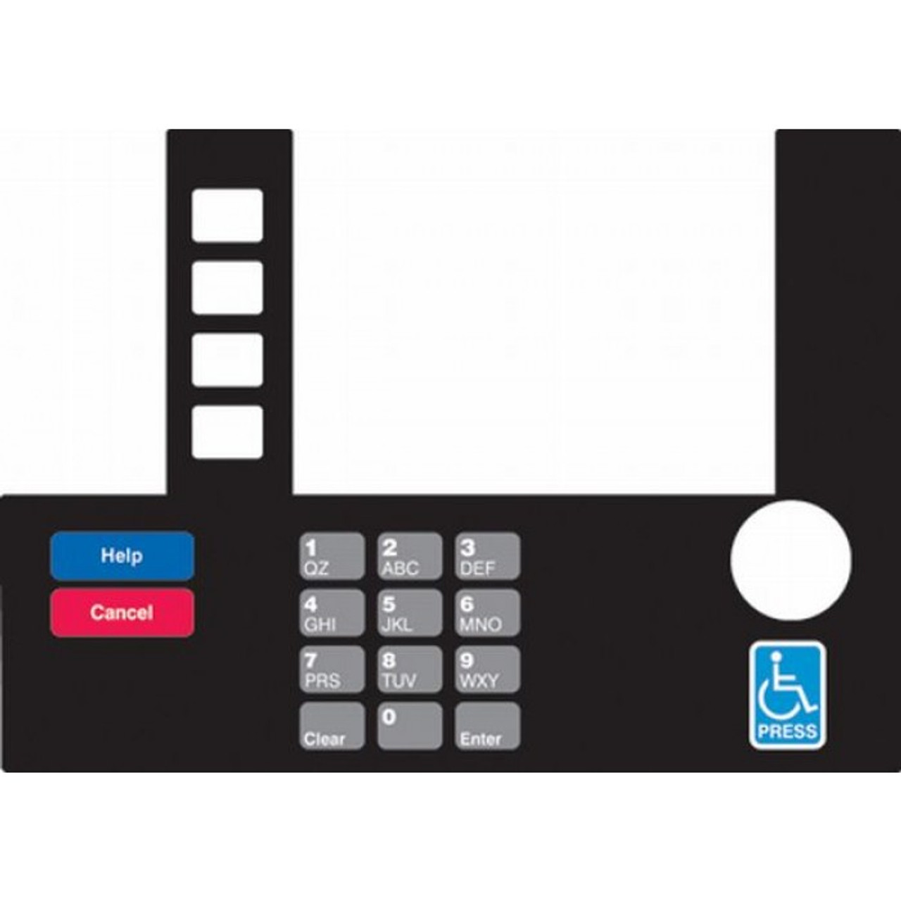 T50038-104A - Infoscreen Keypad Overlay Exxon