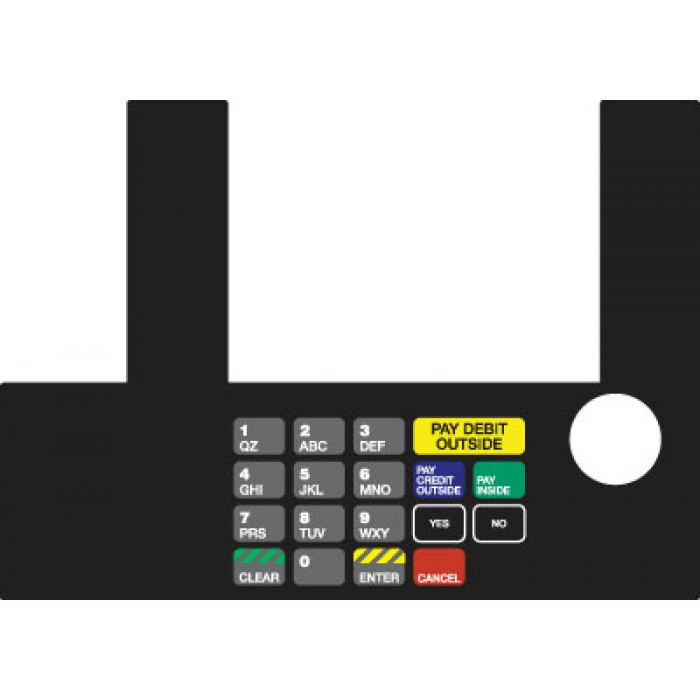 T50038-1074B - Infoscreen Keypad Overlay