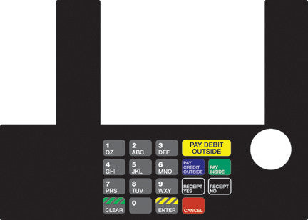 T50038-1074 - Infoscreen Keypad Overlay Racetrac