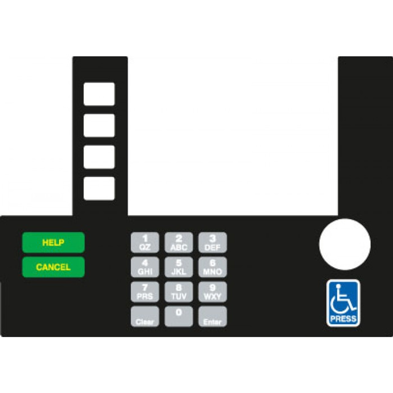 T50038-107AB - Infoscreen Keypad Overlay