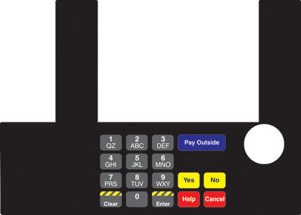 T50038-1096J - Infoscreen Keypad Overlay
