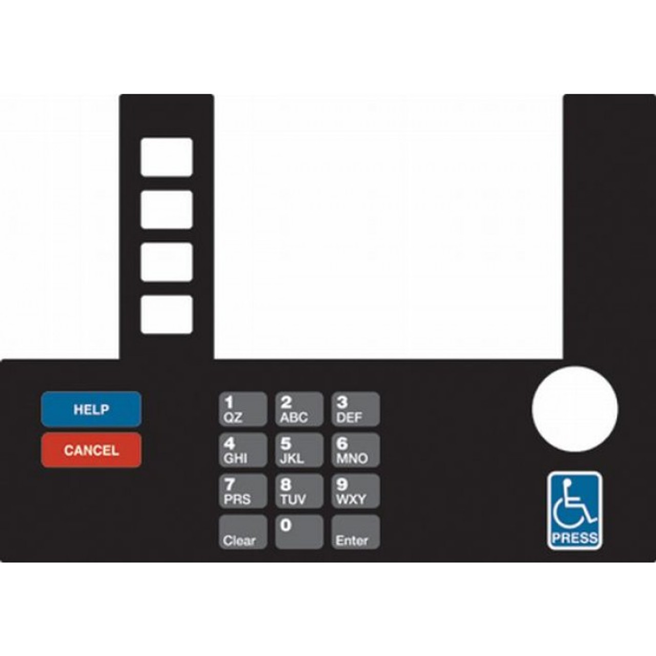 T50038-109A - Infoscreen Keypad Overlay Esso