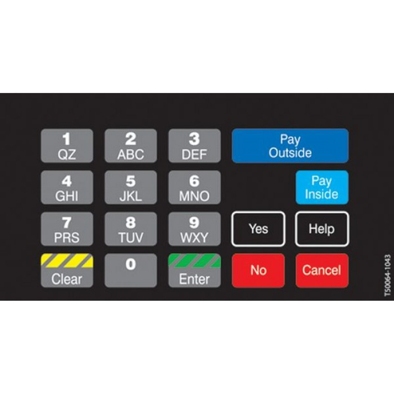 T50064-1043 - ADA Crind Keypad Overlay Phillips