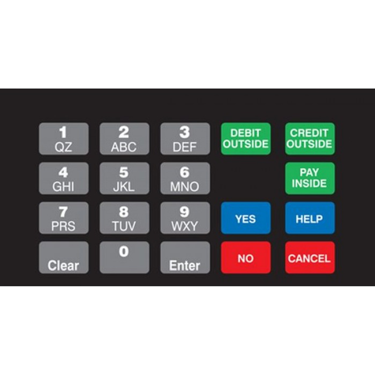 T50064-1091 - ADA Crind Keypad Overlay 7-11