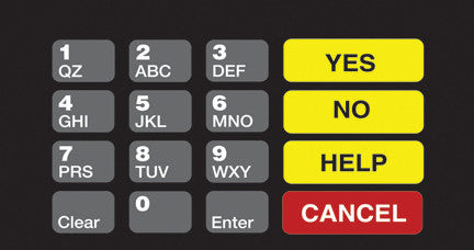 T50064-1113 - ADA Crind Keypad Overlay Hughes Petroleum