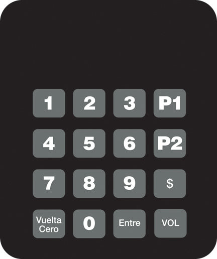 T50134-02 - PPP Keypad Overlay Generic Spanish