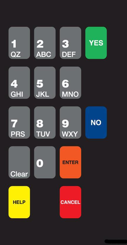 T50136-44 - AUX ADA Crind Keypad Overlay Sheetz