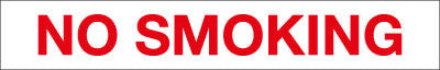 PID-015 - No Smoking Decal 25" x 4"