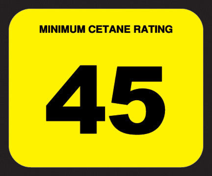CETANE-45 - Cetane 45 Decal