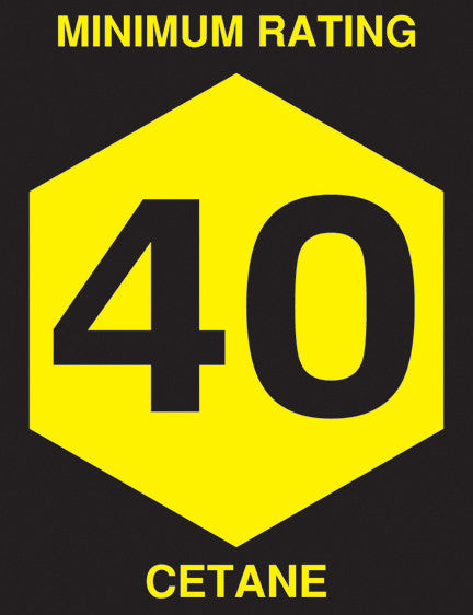 CET-40 - Cetane 40 Decal