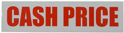 PID-136 - 12" x 3" Decal - Cash Price