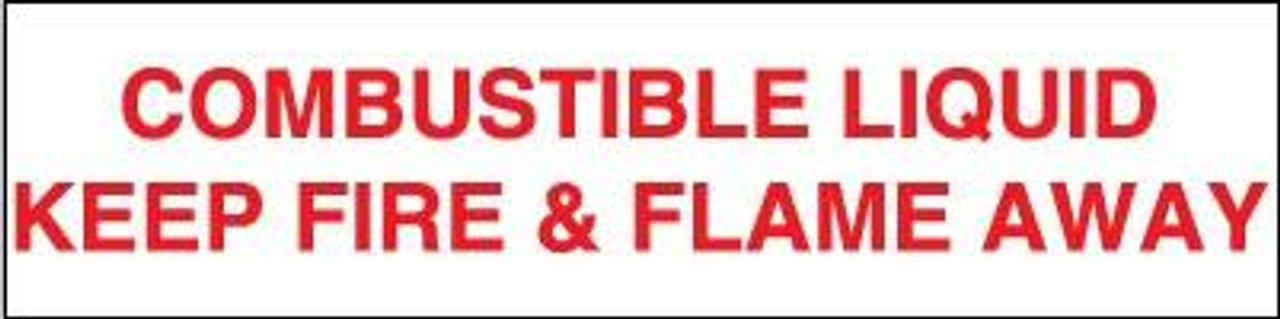 PID-134 - 12" x 3" Decal - Combustible Liquid