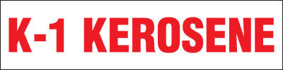 PID-268 - 12" x 3" Decal - K1 Kerosene