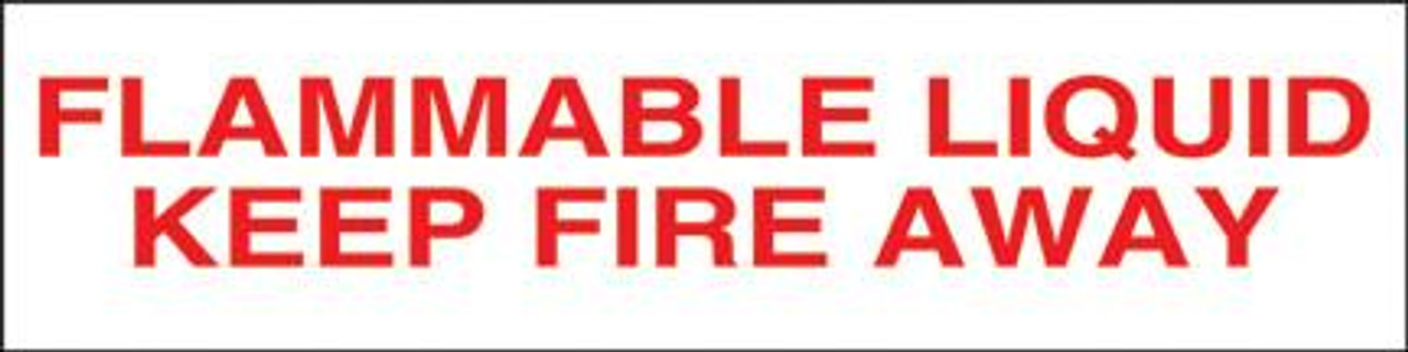 PID-135 - 12" x 3" Decal - Flammable Liquid