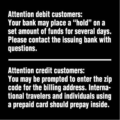 PID-1178 - Credit / Debit Decal