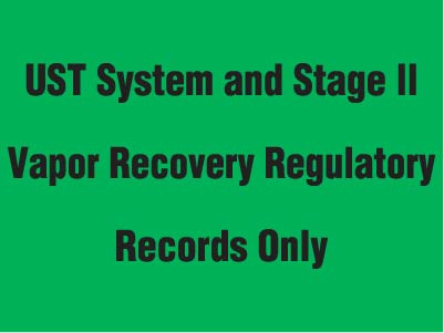 PID-1135 - Vapor Recovery Decal 8" x 6"