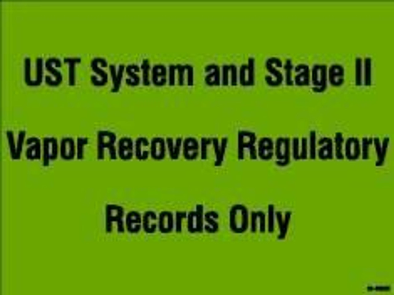 PID-1135 - Vapor Recovery Decal 8" x 6"