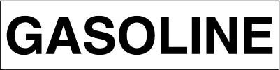 PID-GAS123 - 12" x 3" Decal