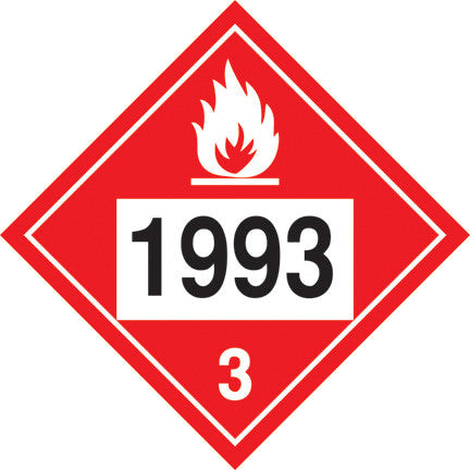 TD-1993 - Truck Decal - Combustible Liquid