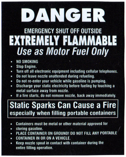 PID-706 - Decal Danger Flammable