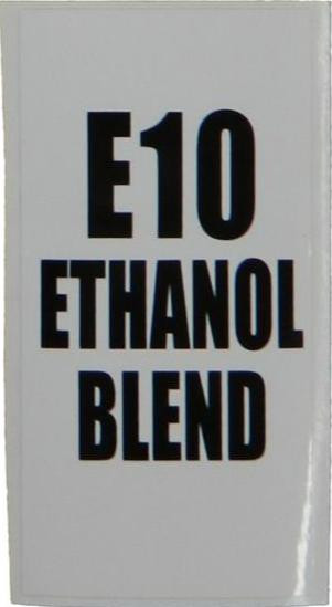 PID-400 - 4" x 2" Decal - E10 Ethanol