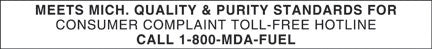 PID-229 - 9" x 1" Decal - Michigan Hotline