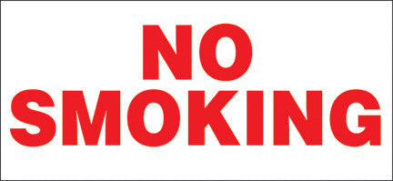 PID-202 - 13" x 6" Decal - No Smoking