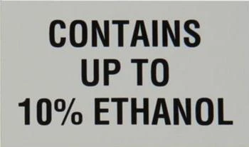 PID-172 - 5" x 3" Decal - 10% Ethanol