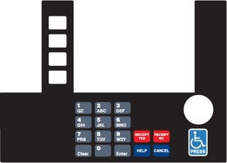 T50038-1177A - Infoscreen Keypad Overlay