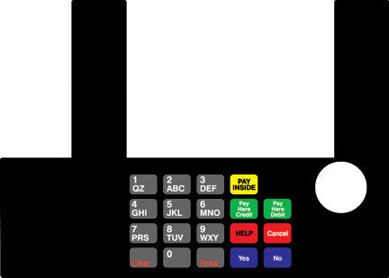 T50038-58 - Infoscreen Keypad Overlay Diamond Shamrock