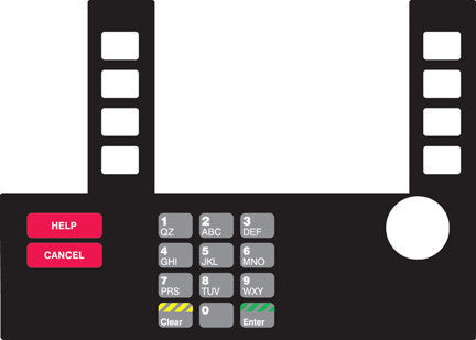 T50038-134 - Infoscreen Keypad Overlay Generic