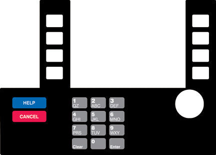 T50038-132 - Infoscreen Keypad Overlay Citgo