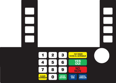 T50038-1139EF - Infoscreen Keypad Overlay