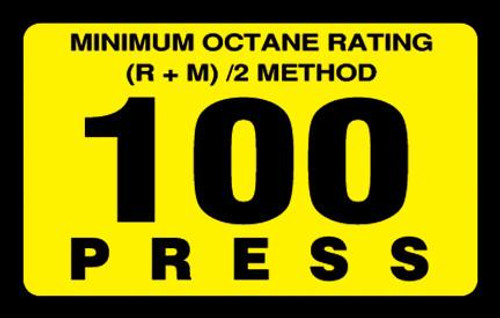 ORS-100 - Octane Rating Decal