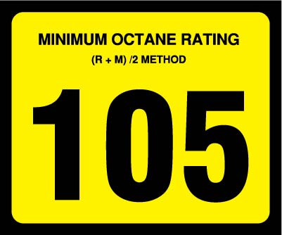 OR-105 - Octane Rating Decal