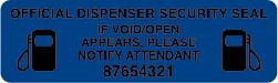 SSL-250G-BL - Roll of 250 Blue Security Seals