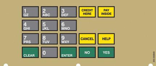 200-232840 - 4x6 Keypad Overlay