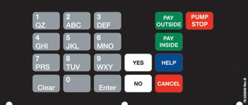 078-232840B - Citgo 4x6 Keypad Overlay