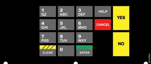 071-232840 - 4x6 Keypad Overlay