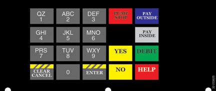 032-233620 - 4x6 Keypad Overlay