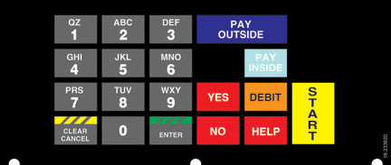 018-233620 - Phillips 4x6 Keypad Overlay