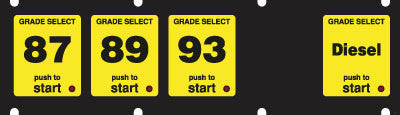 084-132830 - 1x5 Keypad Overlay