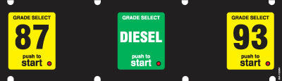 83A-132830 - 1x5 Push to Start Keypad Overlay