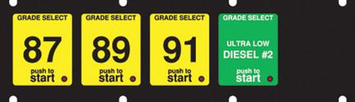 0D2-132830A - 1x5 Keypad Overlay