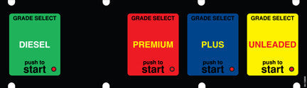 064-132850 - 1x5 Push to Start Keypad Overlay
